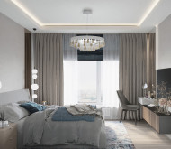 Натяжні стелі у спальні: стильно, романтично, практично, недорого.